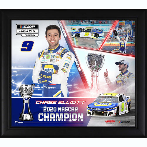 Chase Elliott Framed 15'' x 17'' 2020 NASCAR Cup Series Champion Collage