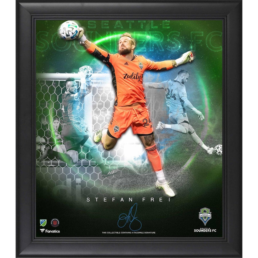 Stefan Frei Seattle Sounders FC Framed 15'' x 17'' Stars of the Game Collage - Facsimile Signature