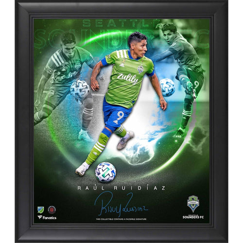 Raul Ruidiaz Seattle Sounders FC Framed 15'' x 17'' Stars of the Game Collage - Facsimile Signature