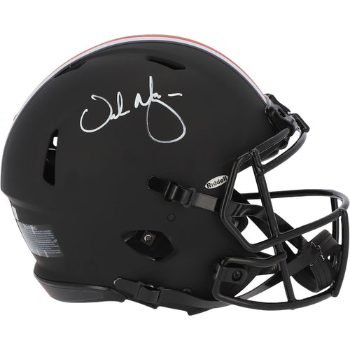 Urban Meyer Ohio State Buckeyes Autographed Riddell Eclipse Alternate Speed Authentic Helmet