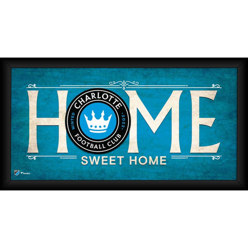 Charlotte FC Framed 10'' x 20'' Home Sweet Home Collage
