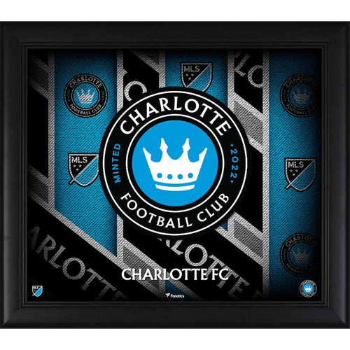Charlotte FC Framed 15'' x 17'' Team Threads Collage