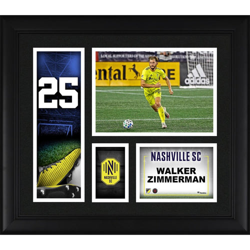 Walker Zimmerman Nashville SC Framed 15'' x 17'' Player Core Collage
