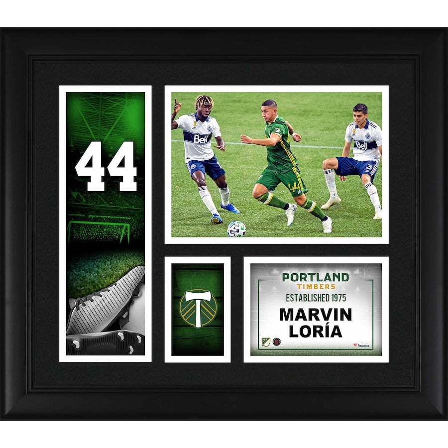 Marvin Loria Portland Timbers Framed 15'' x 17'' Player Core Collage