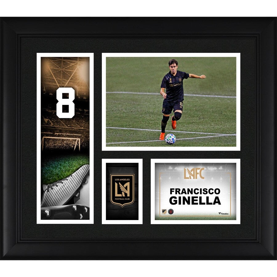 Francisco Ginella LAFC Framed 15'' x 17'' Player Core Collage