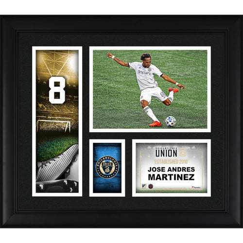 Jose Andres Martinez Philadelphia Union Framed 15'' x 17'' Player Core Collage