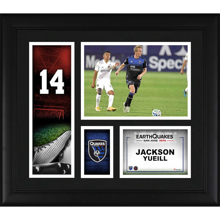 Jackson Yueill San Jose Earthquakes Framed 15'' x 17'' Player Core Collage