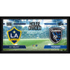 LA Galaxy vs. San Jose Earthquakes Framed 10'' x 20'' House Divided Collage