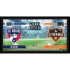 Houston Dynamo vs. FC Dallas Framed 10'' x 20'' House Divided Collage