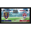 Real Salt Lake vs. Colorado Rapids Framed 10'' x 20'' House Divided Collage
