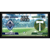 Vancouver Whitecaps FC vs. Portland Timbers Framed 10'' x 20'' House Divided Collage