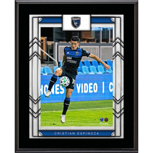 Cristian Espinoza San Jose Earthquakes 10.5'' x 13'' Sublimated Player Plaque