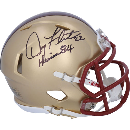 Doug Flutie Boston College Eagles Autographed Riddell Speed Mini Helmet with ''Heisman 84'' Inscription