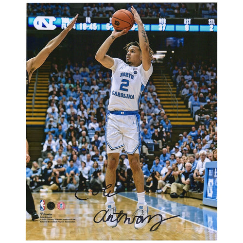 Cole Anthony North Carolina Tar Heels Autographed 8'' x 10'' Shooting Photograph
