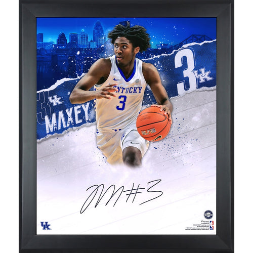 Tyrese Maxey Kentucky Wildcats Framed Autographed 20'' x 24'' In-Focus Photograph