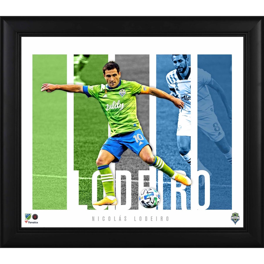 Nicolas Lodeiro Seattle Sounders FC Framed 15'' x 17'' Player Panel Collage