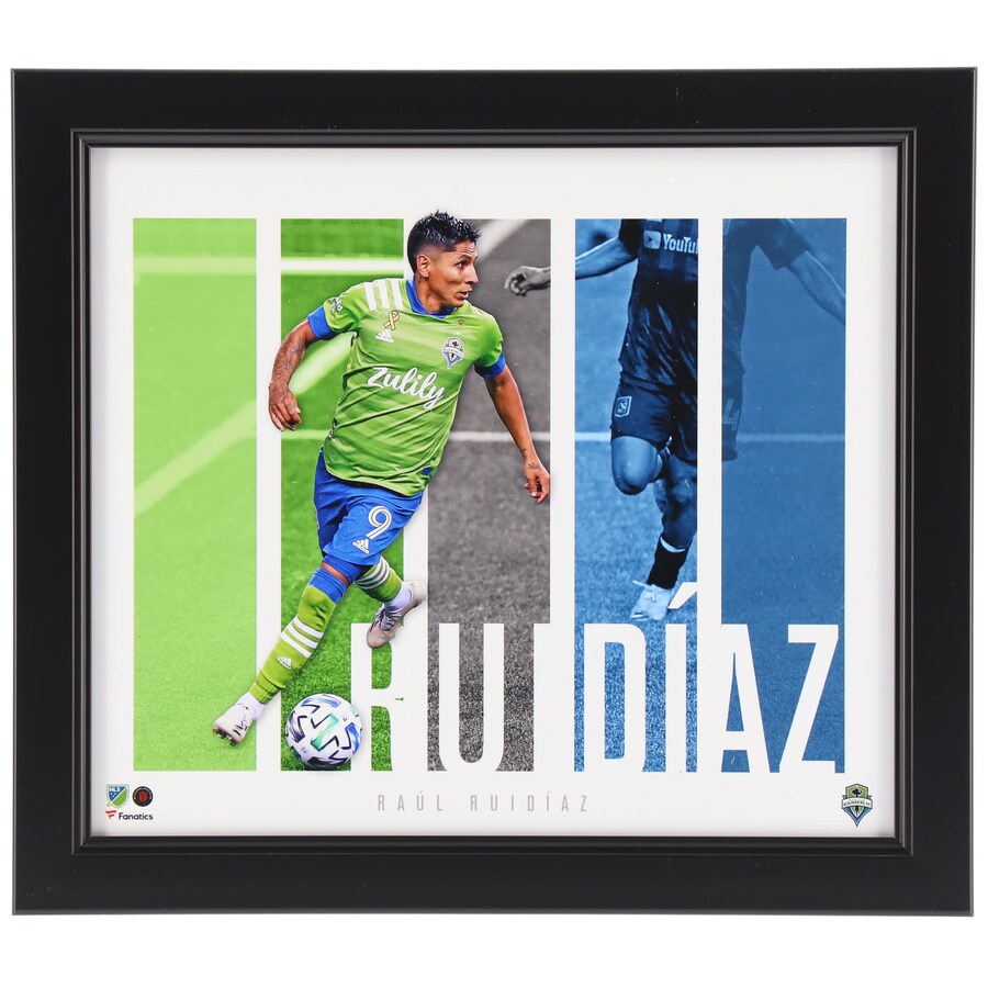 Raul Ruidiaz Seattle Sounders FC Framed 15'' x 17'' Player Panel Collage