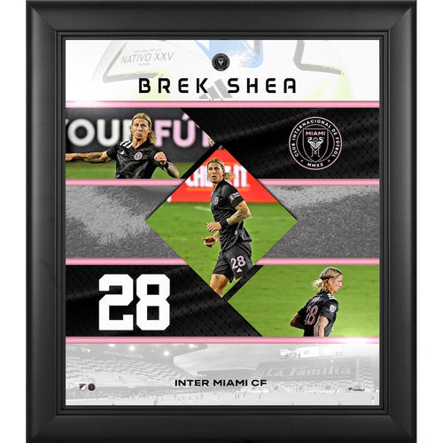 Brek Shea Inter Miami CF Framed 15'' x 17'' Stitched Stars Collage