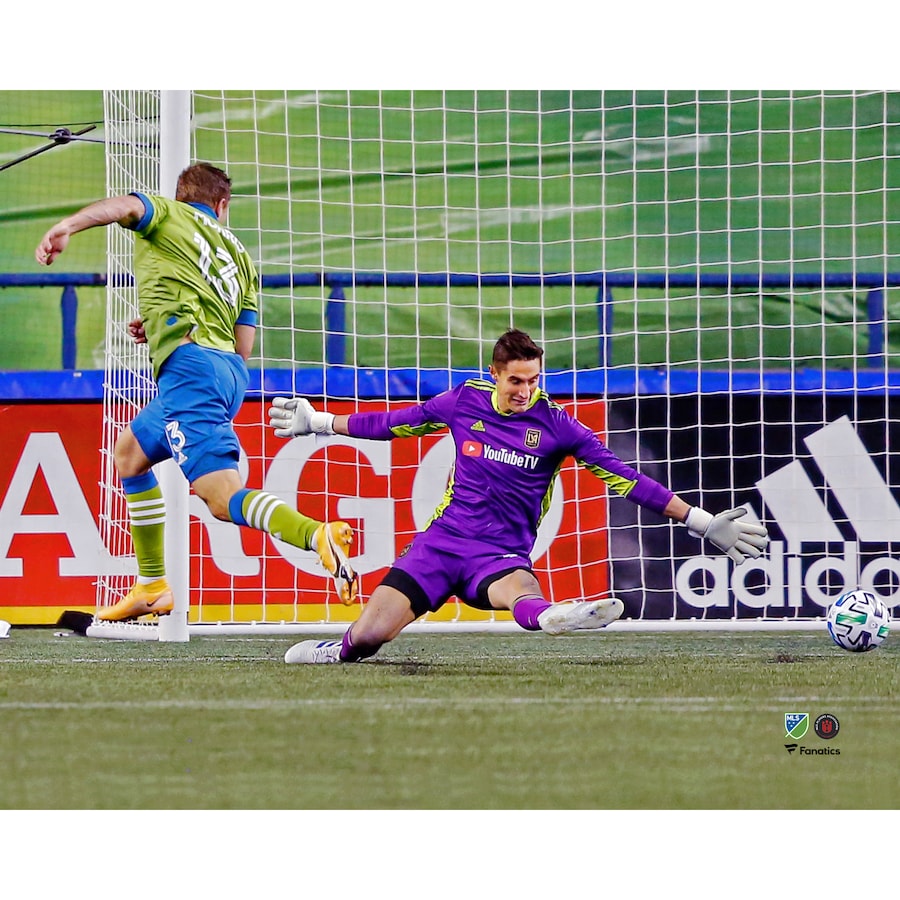 Jordan Morris Seattle Sounders FC Unsigned 2020 MLS Playoffs Round 1 Goal in Win vs. LAFC Photograph
