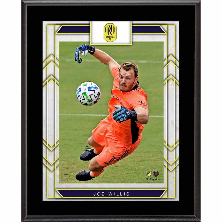 Joe Willis Nashville SC 10.5'' x 13'' Sublimated Player Plaque