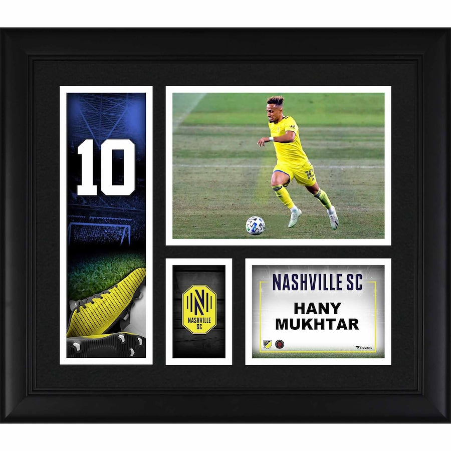 Hany Mukhtar Nashville SC Framed 15'' x 17'' Player Core Collage