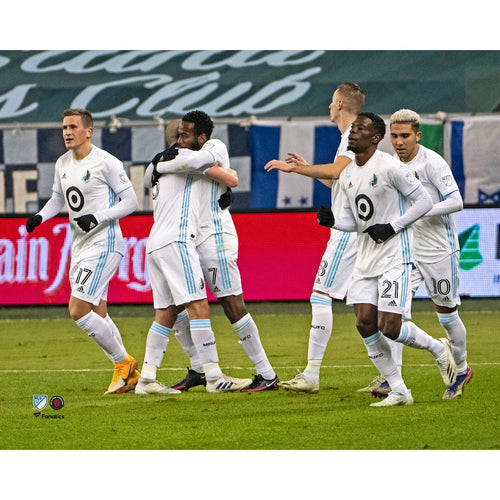 Kevin Molino Minnesota United FC Unsigned 2020 MLS Playoffs Western Conference Semi-Finals Goal Celebration in Win Photograph