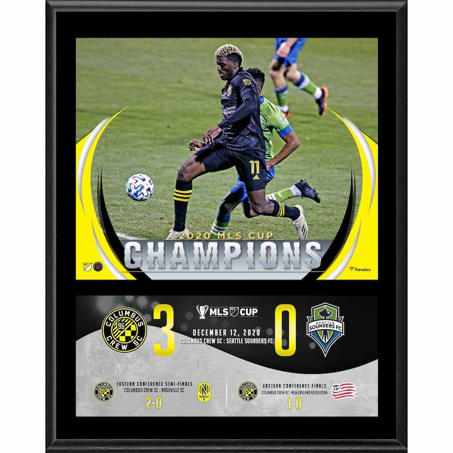 Gyasi Zardes Columbus Crew 12'' x 15'' 2020 MLS Cup Champions Sublimated Plaque