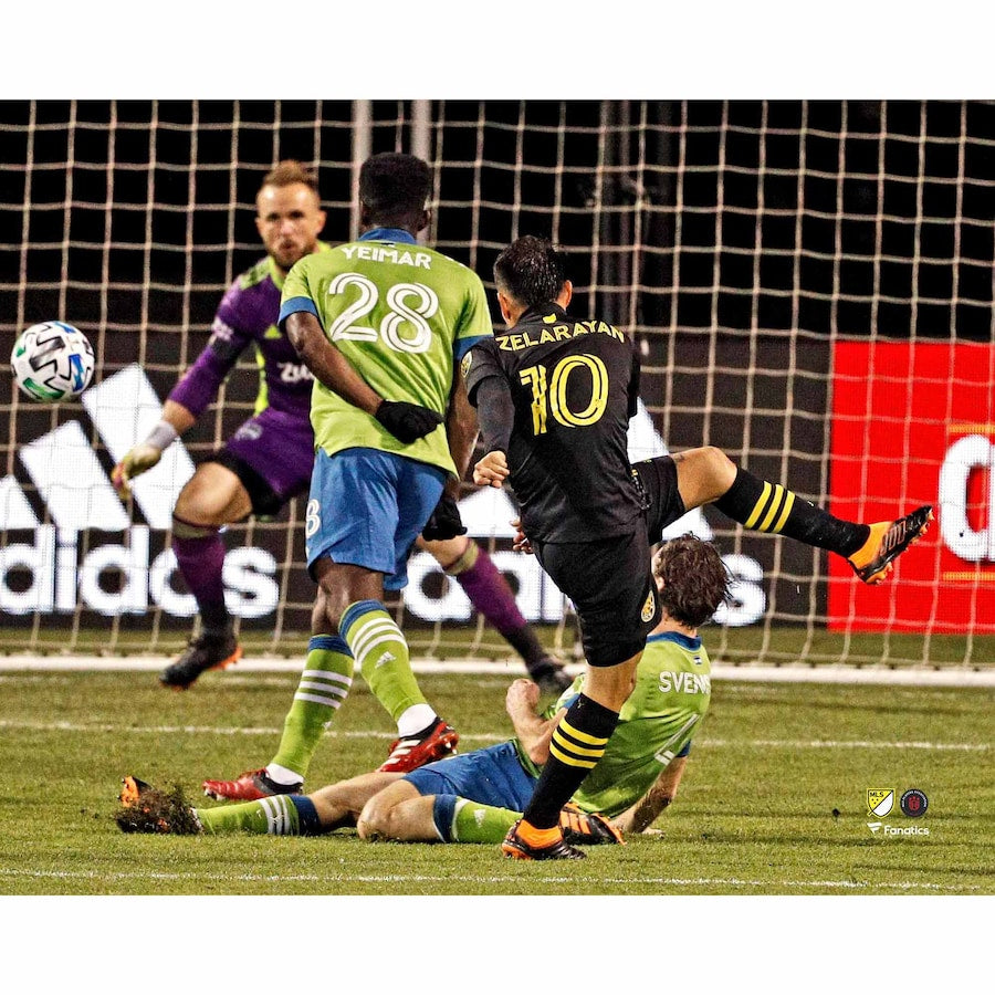 Lucas Zelarayan Columbus Crew Unsigned 2020 MLS Cup Second Half Goal Photograph