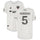 Junior Moreno D.C. United Autographed Match-Used White #5 Jersey from the 2020 MLS Season