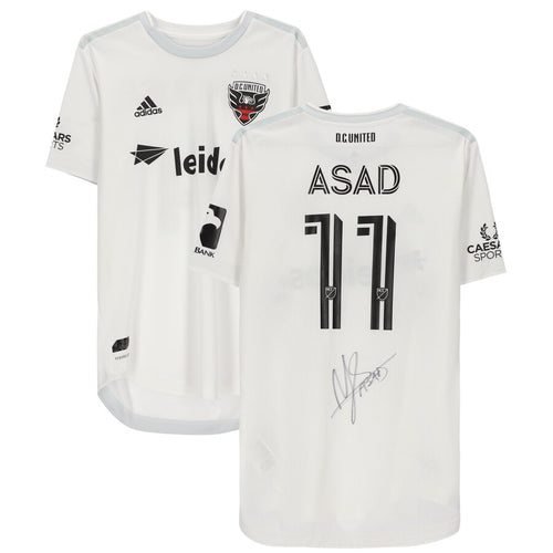 Yamil Asad D.C. United Autographed Match-Used White #11 Jersey from the 2020 MLS Season