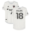 Felipe Martins D.C. United Autographed Match-Used White #18 Jersey from the 2020 MLS Season