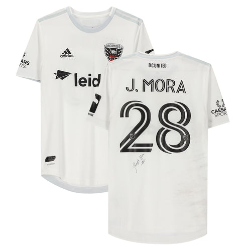 Joseph Mora D.C. United Autographed Match-Used White #28 Jersey from the 2020 MLS Season