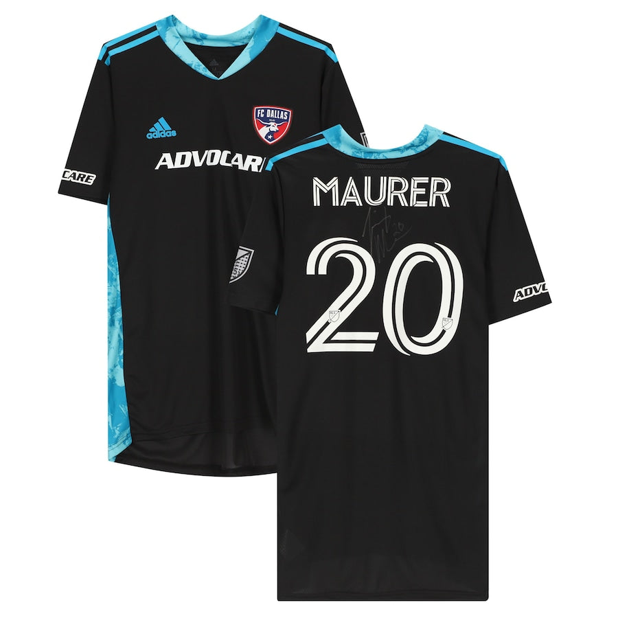 Jimmy Maurer FC Dallas Autographed Match-Used #24 Black Jersey from the 2020 MLS Season