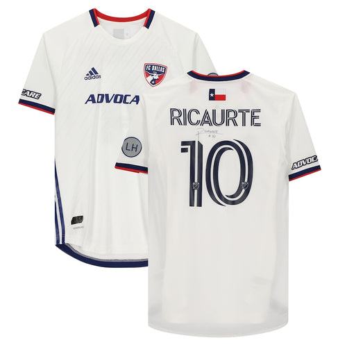 Andres Ricaurte FC Dallas Autographed Match-Used #10 White Jersey from the 2020 MLS Season
