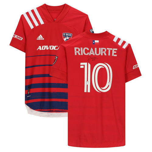 Andres Ricaurte FC Dallas Autographed Match-Used #10 Red Jersey from the 2020 MLS Season
