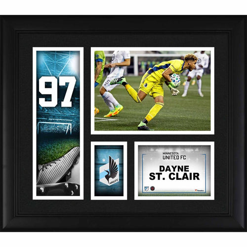 Dayne St. Clair Minnesota United FC Framed 15'' x 17'' Player Core Collage