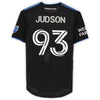 Judson San Jose Earthquakes Autographed Match-Used #93 Black Jersey from the 2020 MLS Season