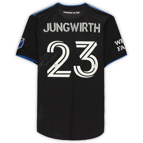 Florian Jungwirth San Jose Earthquakes Autographed Match-Used #23 Black Jersey from the 2020 MLS Season