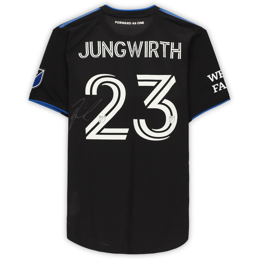 Florian Jungwirth San Jose Earthquakes Autographed Match-Used #23 Black Jersey from the 2020 MLS Season