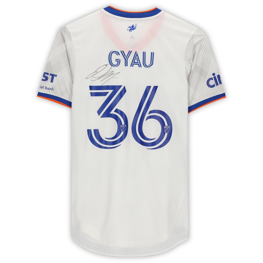 Joseph-Claude Gyau FC Cincinnati Autographed Match-Used #36 White Jersey from the 2020 MLS Season