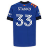 Caleb Stanko FC Cincinnati Autographed Match-Used #33 Blue Jersey from the 2020 MLS Season