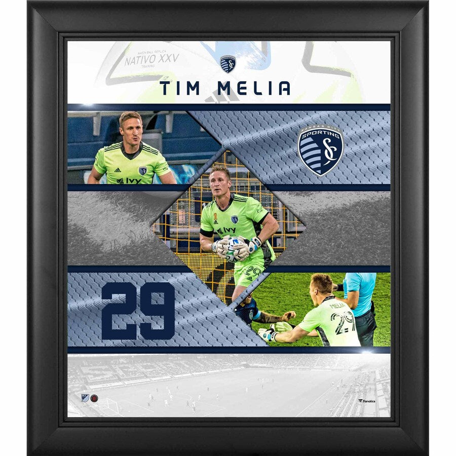 Tim Melia Sporting Kansas City Framed 15'' x 17'' Stitched Stars Collage