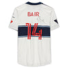 Theo Bair Vancouver Whitecaps FC Autographed Match-Used #14 White Jersey from the 2020 MLS Season