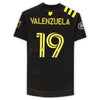 Milton Valenzuela Columbus Crew Autographed Match-Used #19 Black Jersey from the 2020 MLS Season