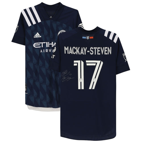 Gary Mackay-Steven New York City FC Autographed Match-Used #17 Navy Jersey from the 2020 MLS Season
