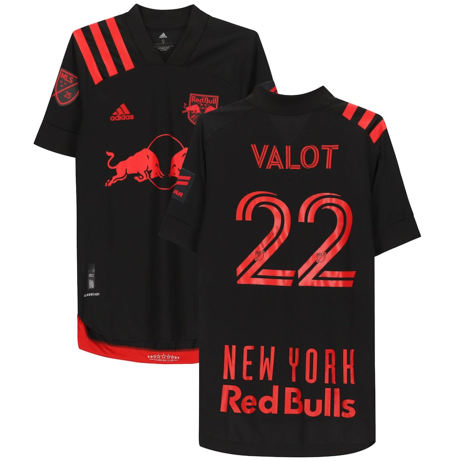 Florian Valot New York Red Bulls Autographed Match-Used #22 Black Jersey from the 2020 MLS Season