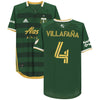 Jorge Villafana Portland Timbers Autographed Match-Used #4 Green Jersey from the 2020 MLS Season
