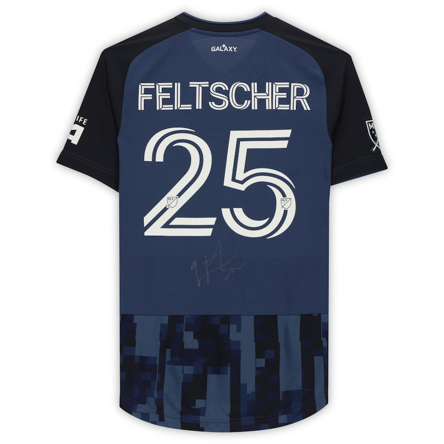 Rolf Feltscher LA Galaxy Autographed Match-Used #25 Blue Jersey from the 2020 MLS Season