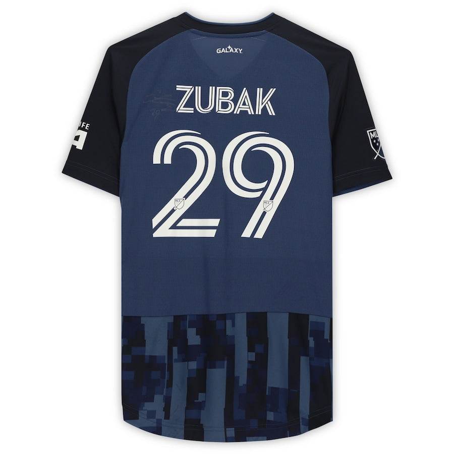 Ethan Zubak LA Galaxy Autographed Match-Used #29 Blue Jersey from the 2020 MLS Season