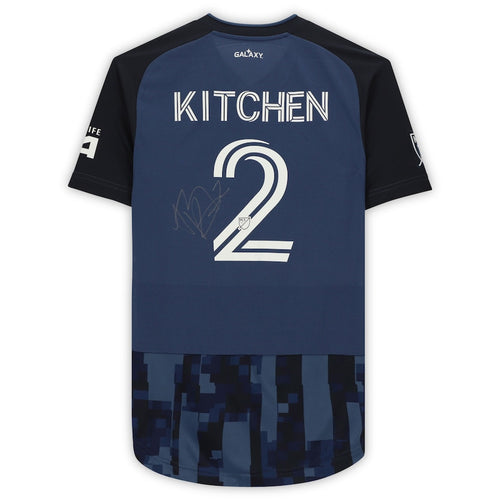 Perry Kitchen LA Galaxy Autographed Match-Used #2 Blue Jersey from the 2020 MLS Season